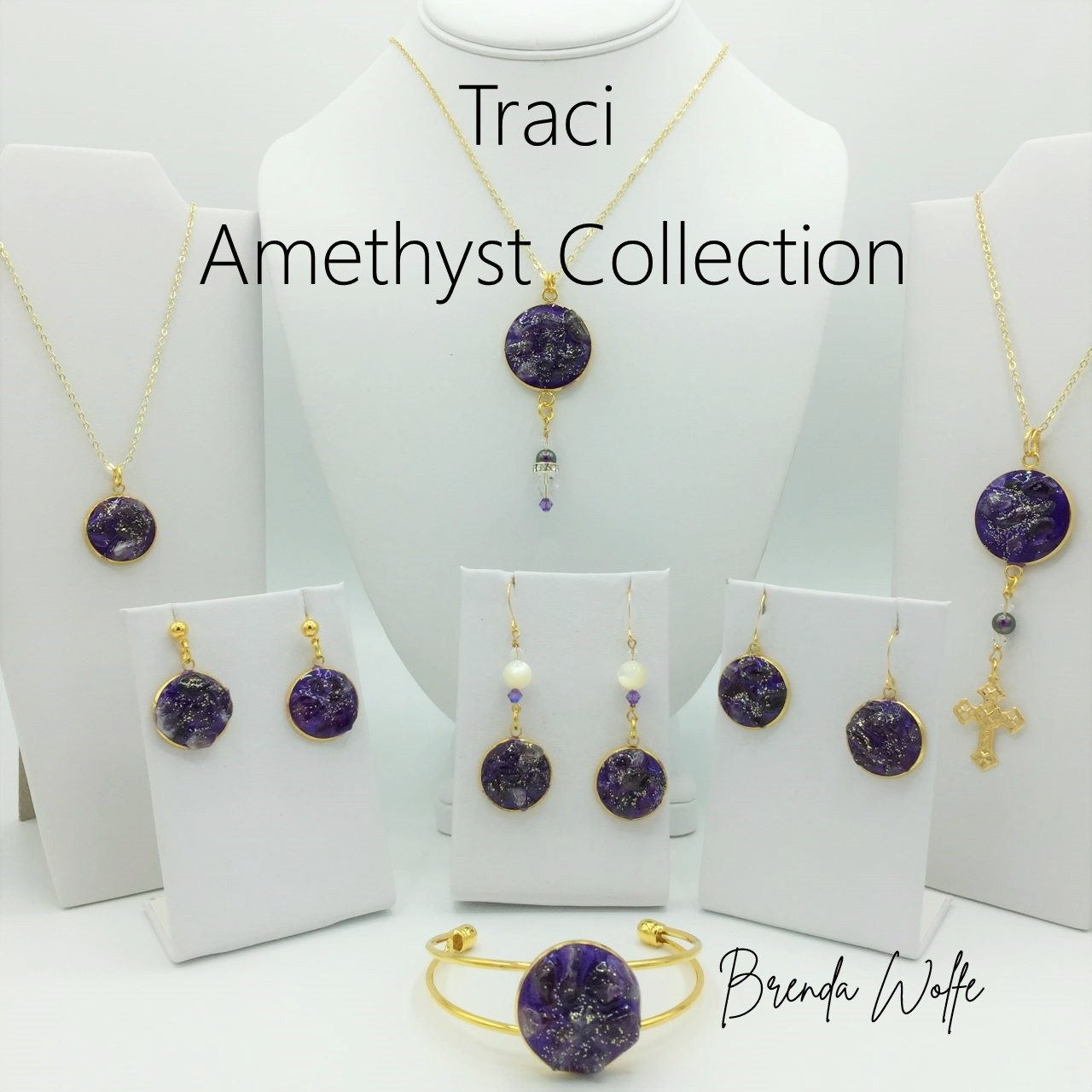 Traci | Amethyst Collection | Gold